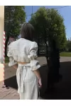 Костюм с юбкой 4217-бежевый
