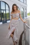 Костюм 2218SSS-белый-цветок