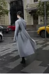 Пальто А-822-серый